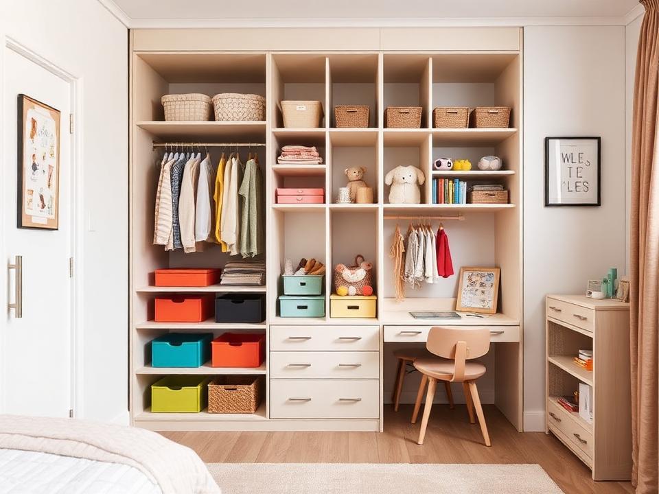 Kinderkamer kast met bureau