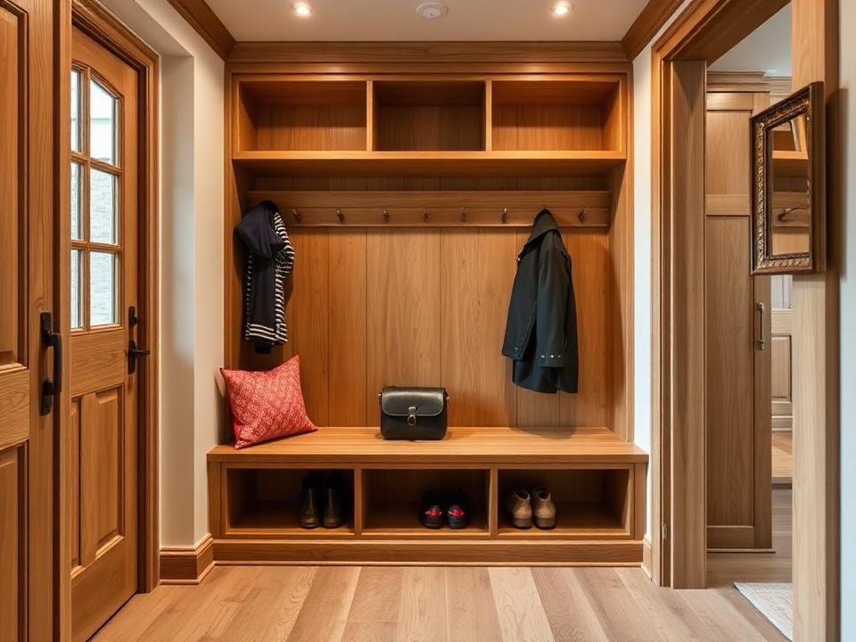 Vestiaire in massief eiken